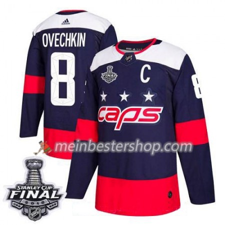 Washington Capitals Alex Ovechkin 8 2018 Stanley Cup Final Patch Adidas Stadium Series Trikot Authentic - Herren